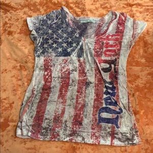 Maurices American flag NY shirt